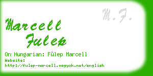 marcell fulep business card